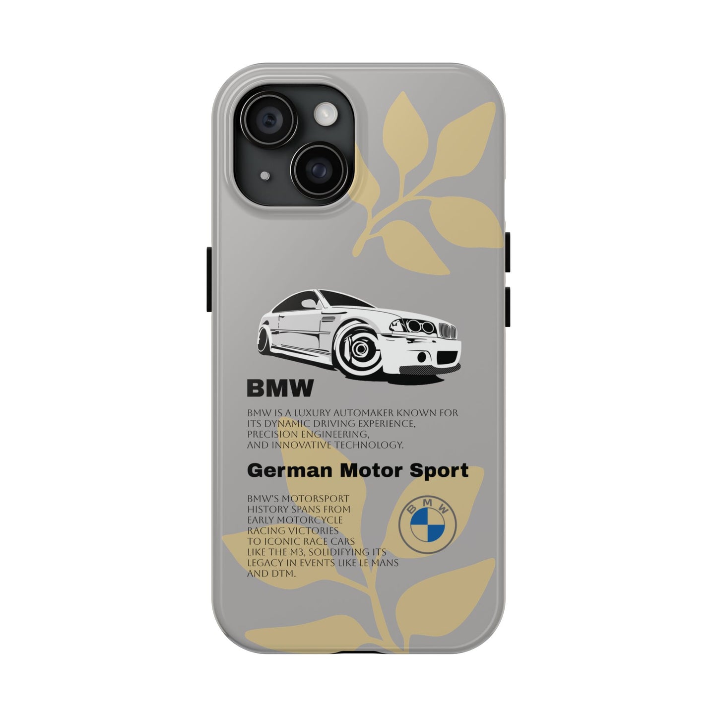 Grey BMW phone case