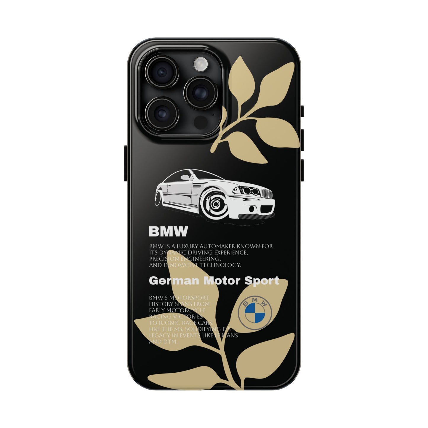 Black BMW phone case